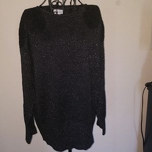 Lace applique sweater
